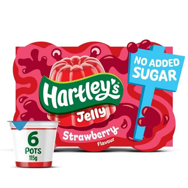 Hartley's 6 x 115g Strawberry Flavour Jelly - gallery image 1