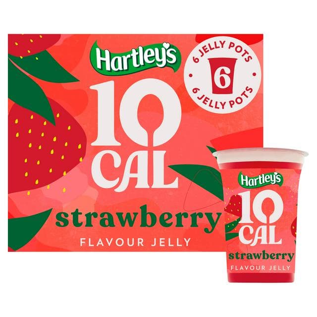 Hartley's 10 Cal Strawberry Jelly Pot Multipack 6x175g - gallery image 1