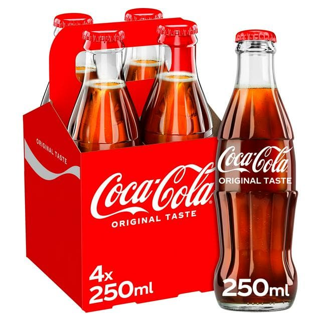 Coca-Cola 4 x 250ml Original Taste Soft Drink - gallery image 1