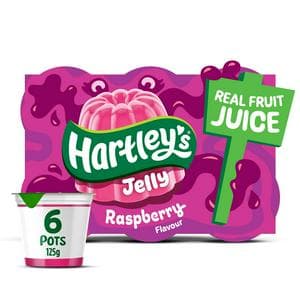 Hartley's Raspberry Jelly Pot Multipack 6x125g