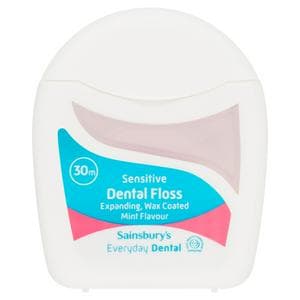 Sainsbury's Sensitive Dental Floss Mint Flavour 30m