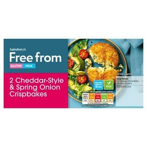 Sainsbury's Free From Cheese & Onion Crispbakes x2 227g