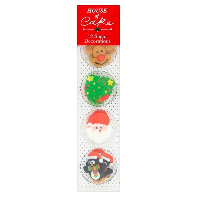 House of Cake 12 x Christmas Sugar Decorations - gallery image 1