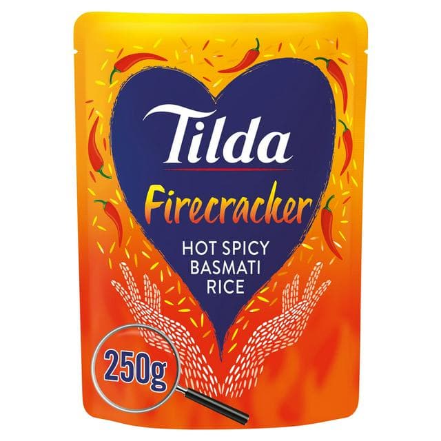 Tilda Microwave Hot Firecracker Basmati Rice 250g - gallery image 1
