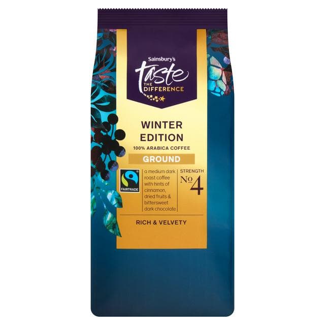 Sainsbury's 227g Roast & Ground Coffee, Taste the Difference, Winter Edition - gallery image 1