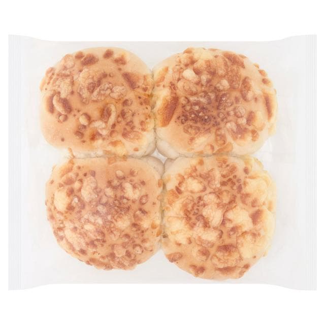 Sainsbury's White Cheese Topped Rolls 4 Pack - gallery image 1