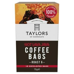 Taylors of Harrogate Hot Lava Java Ground Coffee Bags x10