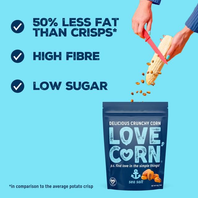 Love Corn Sea Salt Delicious Crunchy Corn 45g - gallery image 2