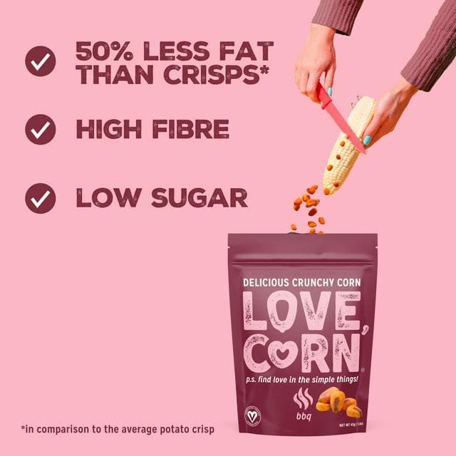 Love Corn Smoked BBQ Roasted Corn Snack 45g - gallery image 2