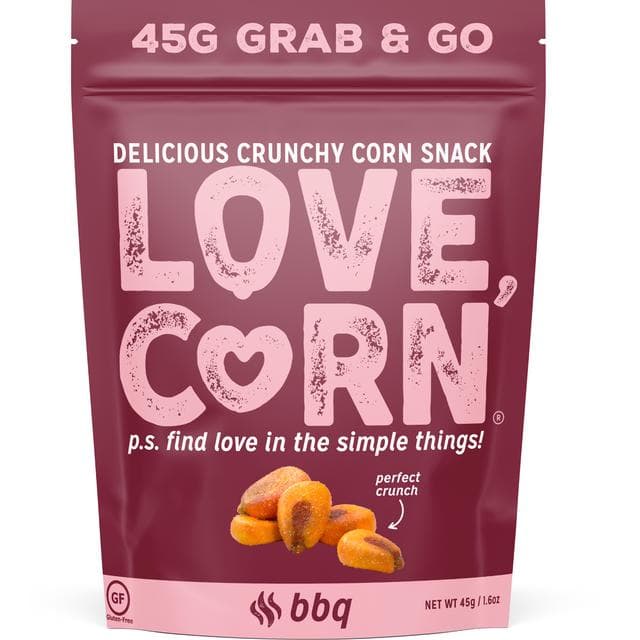 Love Corn Smoked BBQ Roasted Corn Snack 45g - gallery image 3