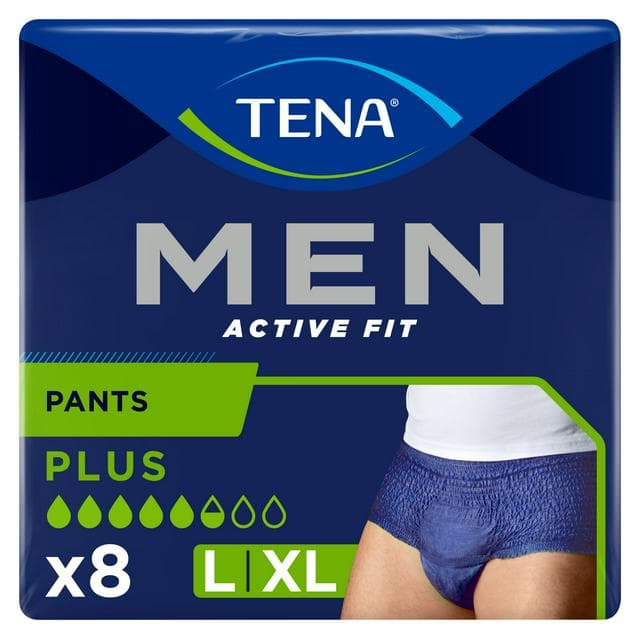 TENA Men Active Fit Incontinence Pants Plus Large x8 - gallery image 1