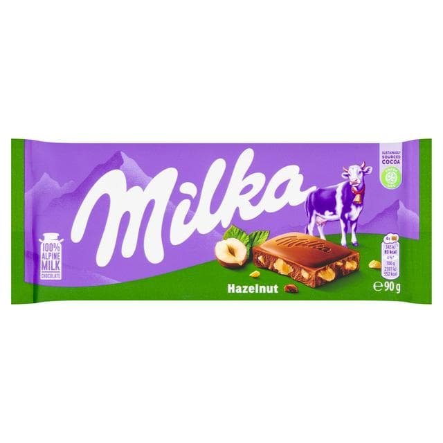 Milka Hazelnut Chocolate Bar 100g - gallery image 1