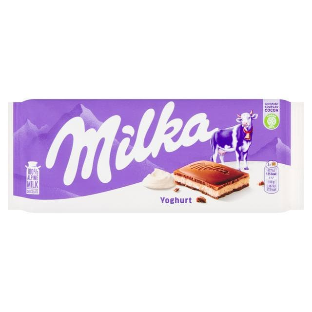 Milka Yogurt Chocolate Bar 100g - gallery image 1