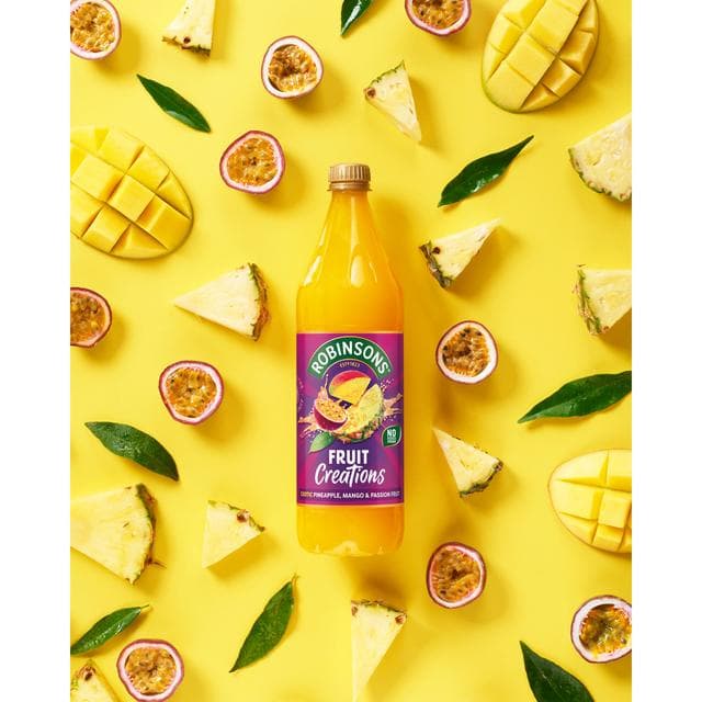 Robinsons Fruit Creations Exotic Pineapple, Mango & Passion Fruit Squash 1L - gallery image 2