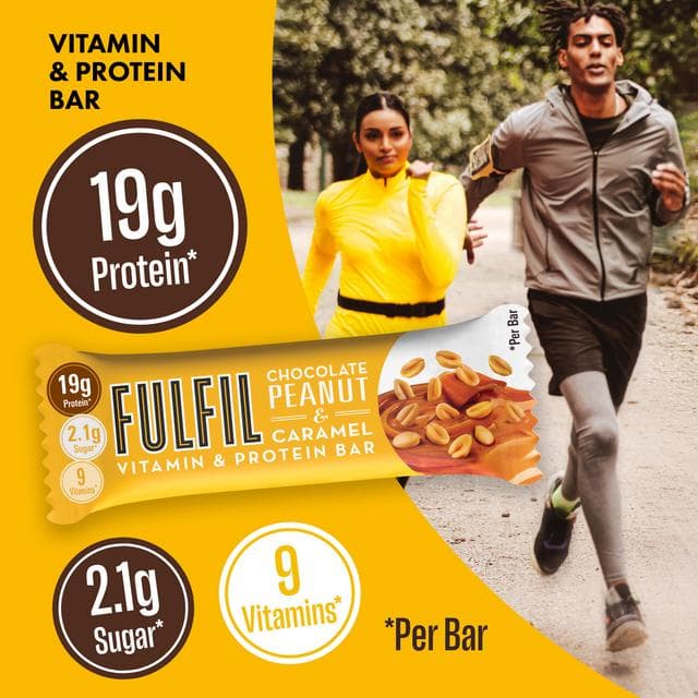 Fulfil Chocolate Peanut & Caramel Flavour Vitamin & Protein Bar 55g - gallery image 2