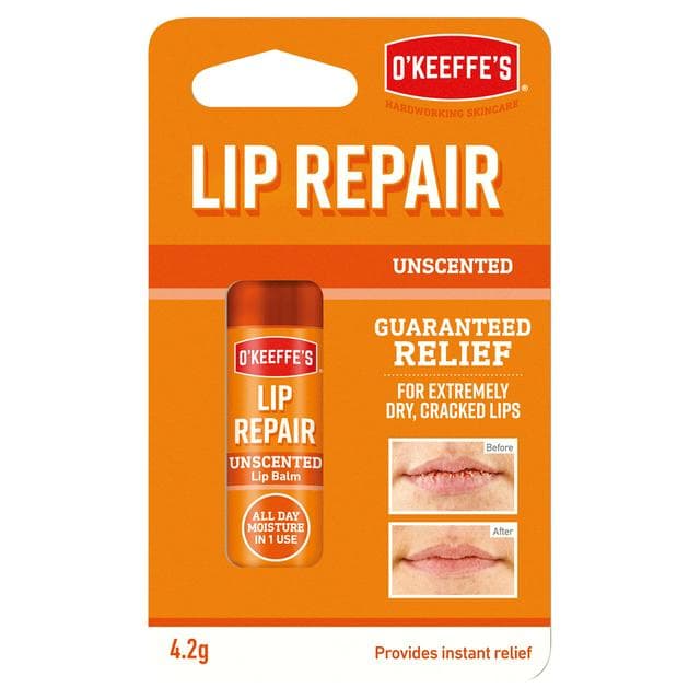 O'Keeffe's Lip Repair Unscented Lip Balm 4.2g - gallery image 1