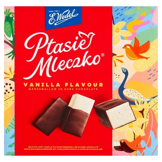 E. Wedel Dark Chocolate Covered Vanilla Marshmallow 360g - gallery image 1