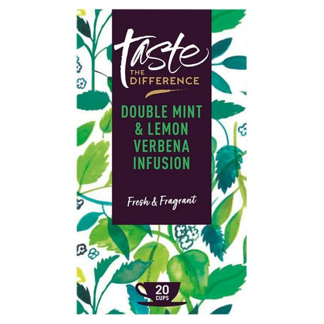 Sainsbury's Double Mint & Lemon Verbena Infusion Tea Bags, Taste the Difference x20 36g - gallery image 1