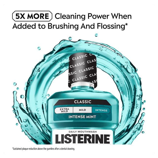 Listerine Essentials Cool Mint Mouthwash 500ml - gallery image 4