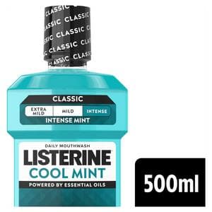Listerine Essentials Cool Mint Mouthwash 500ml