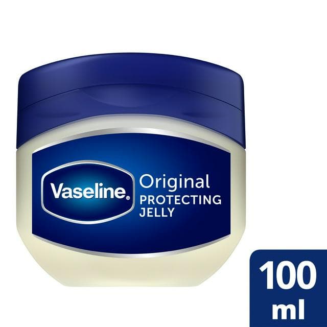 Vaseline Original Petroleum Jelly Moisturiser Locks in Moisture & Heals Dry Skin 100ml - gallery image 1