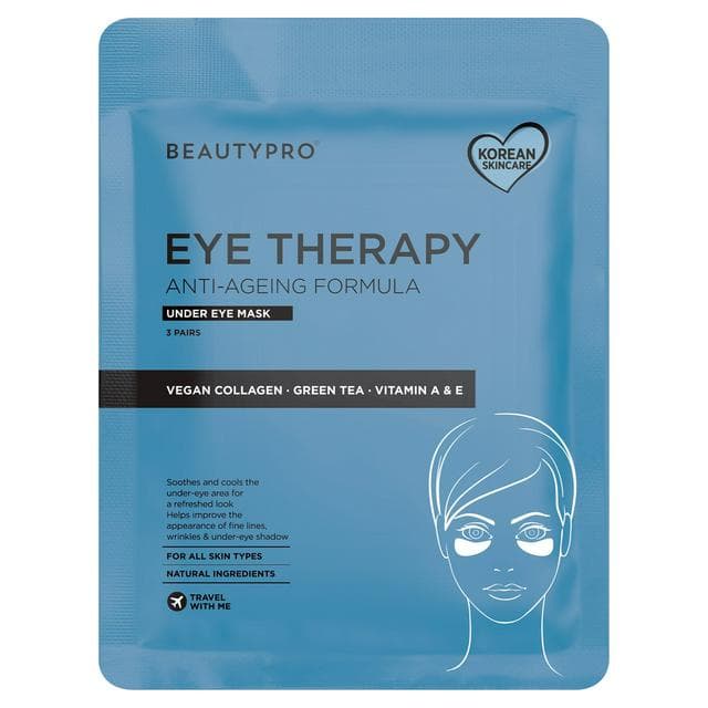 BeautyPro Eye Therapy Under Eye Mask with Collagen & Green Tea 3 Pairs 3.5g - gallery image 1