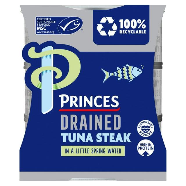 Princes Drained & Ready to Use Tuna Steak with a Little Spring Water 3x110g - gallery image 1