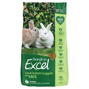 Burgess Excel 1.5kg Adult Rabbit Food Mint Nuggets