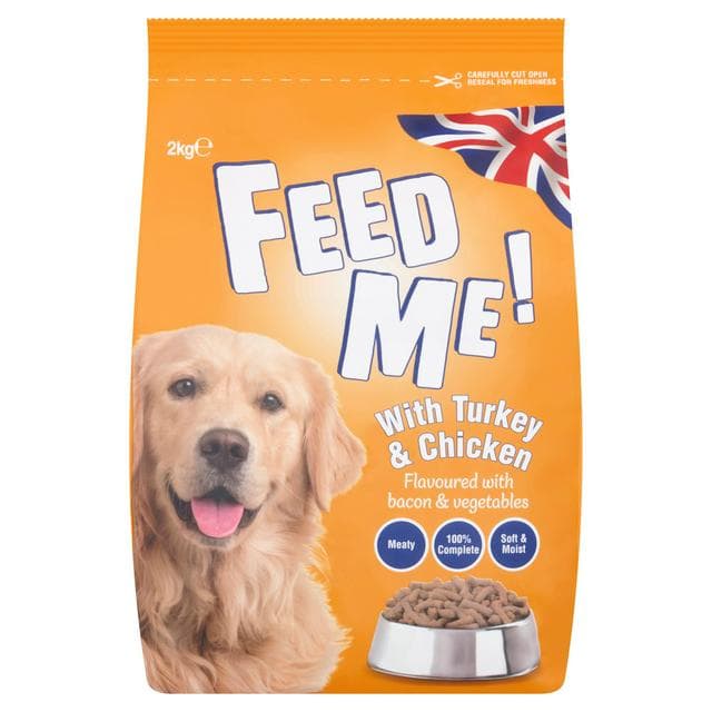 HiLife FEED ME! Complete Nutrition with Turkey & Chicken Flavoured with Bacon & Vegetables 2kg - gallery image 1
