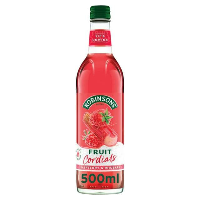 Robinsons Raspberry, Rhubarb & Orange Blossom Fruit Cordial 500ml - gallery image 1