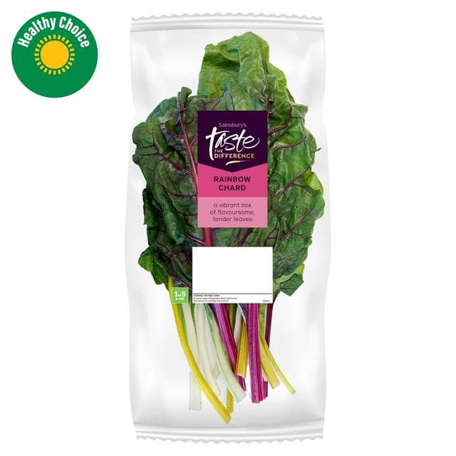 Sainsbury's Rainbow Chard, Taste the Difference 200g - gallery image 1