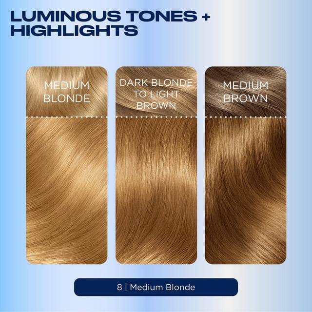 Clairol Nice'N Easy Medium Blonde 8 Permanent Crème Hair Dye - gallery image 3