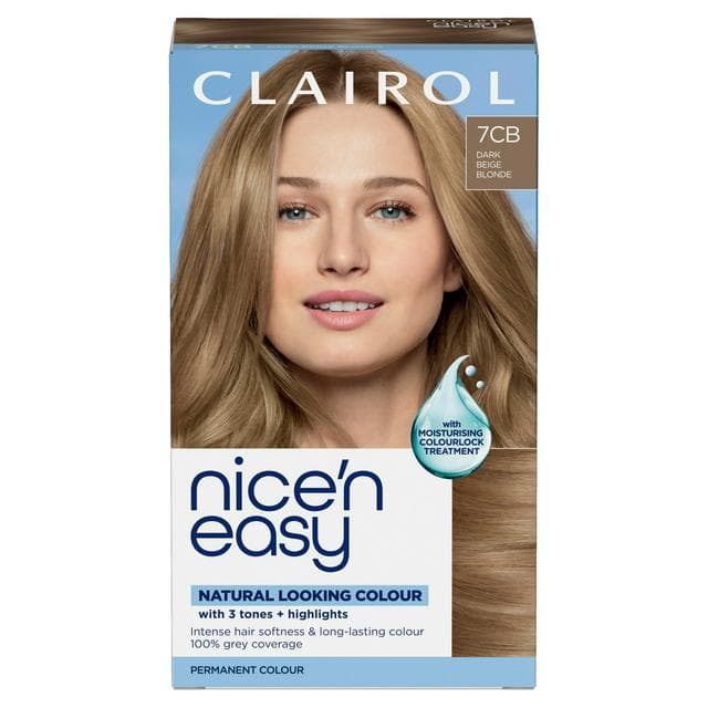 Clairol Nice'N Easy 7CB Dark Beige Blonde Permanent Crème Hair Dye - gallery image 1