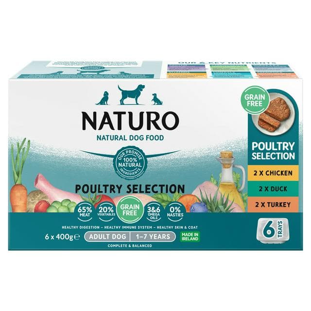 Naturo Adult Dog Food Grain Free 6x400g - gallery image 1