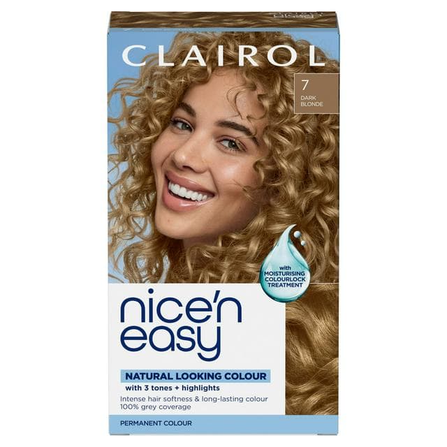 Clairol Nice'N Easy Dark Blonde 7 Permanent Crème Hair Dye - gallery image 1