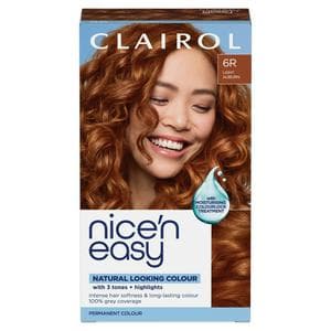 Clairol Nice'N Easy Light Auburn 6R Permanent Crème Hair Dye
