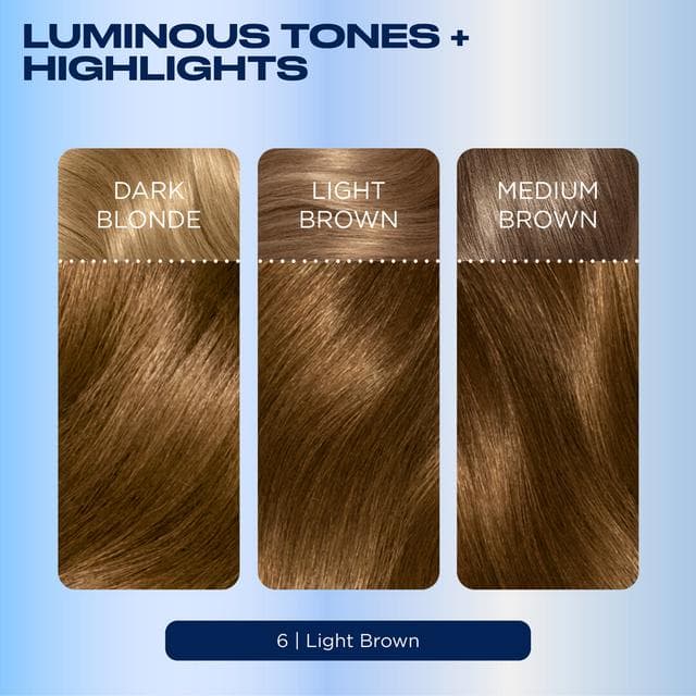Clairol Nice'N Easy Light Brown 6 Permanent Crème Hair Dye - gallery image 3