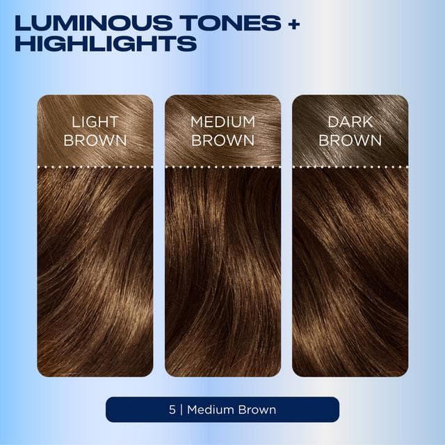 Clairol Nice'N Easy Medium Brown 5 Permanent Crème Hair Dye - gallery image 3