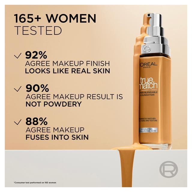 L'Oreal Paris True Match Foundation 8R/C Nut Brown 30ml - gallery image 3