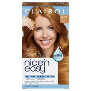 Clairol Nice'N Easy Golden Auburn 8WR Permanent Crème Hair Dye