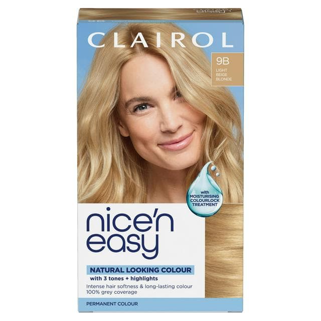 Clairol Nice'N Easy Light Beige Blonde 9B Permanent Crème Hair Dye - gallery image 1