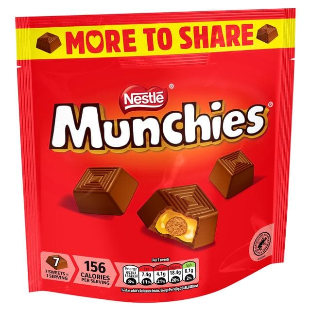 Munchies Milk Chocolate & Caramel More to Share Sharing Bag 194g - gallery image 2