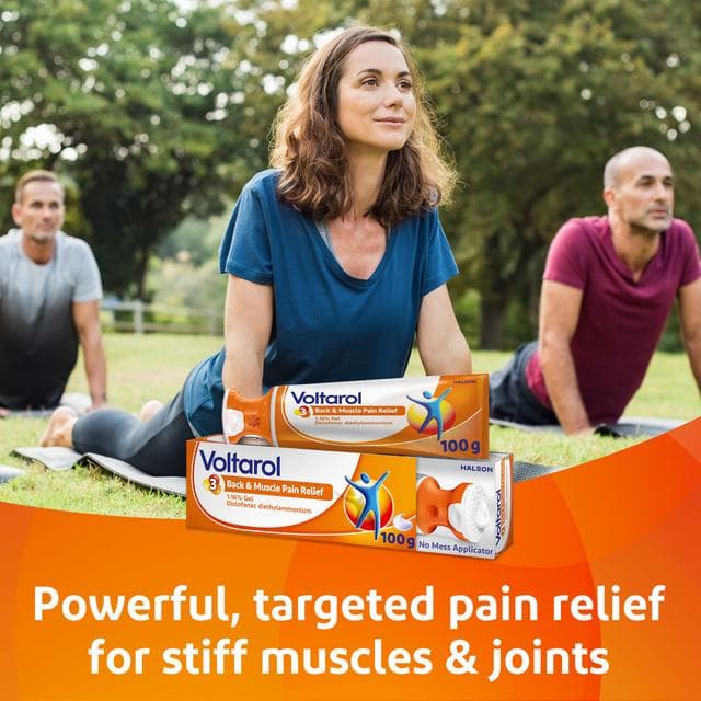 Voltarol Back & Muscle Pain Relief 1.16% Gel 100g No Mess Applicator - gallery image 2