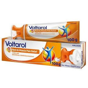Voltarol Back & Muscle Pain Relief 1.16% Gel 100g No Mess Applicator