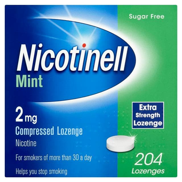 Nicotinell Mint Lozenge Stop Smoking Aid Pieces 2mg x204 - gallery image 1