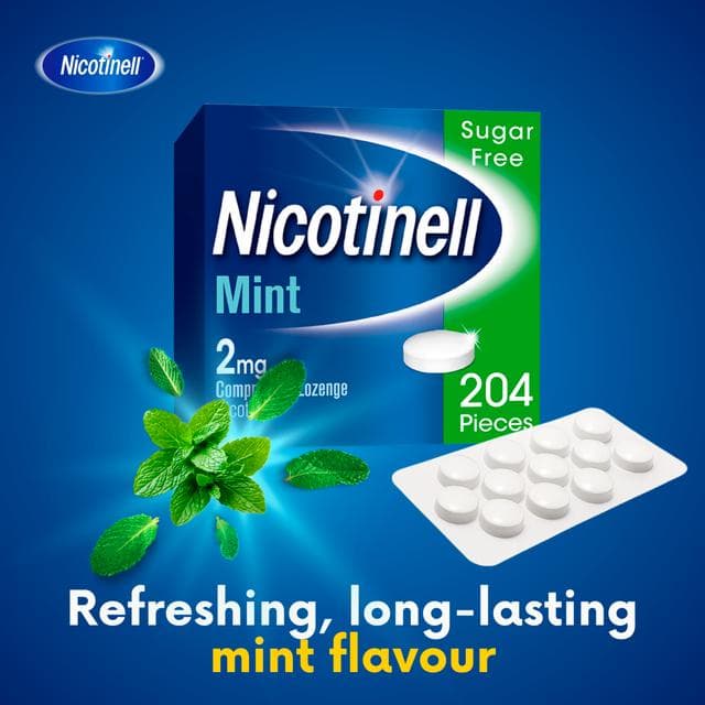 Nicotinell Mint Lozenge Stop Smoking Aid Pieces 2mg x204 - gallery image 3