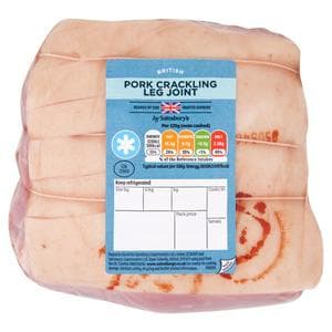 Sainsbury's British Fresh Pork Crackling Leg Joint 1kg-1.8kg