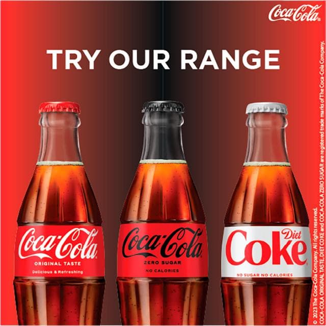 Diet Coke Cola 4 x 250ml Glass Bottles - gallery image 3