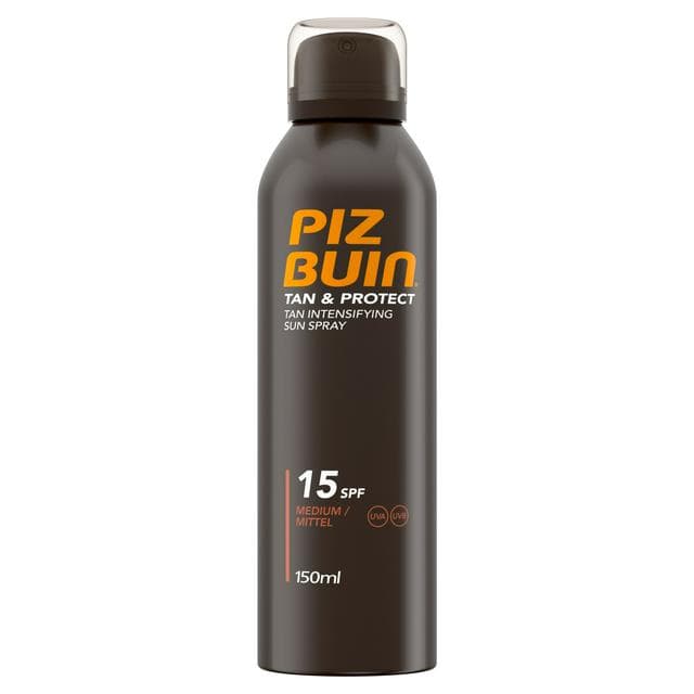 Piz Buin 150ml Tan & Protect Intensifying SPF 15 Sun Cream Spray - gallery image 1