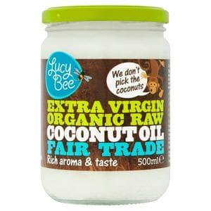 Lucy Bee Fair Trade Extra Virgin Organic Raw Coconut Oil 500ml